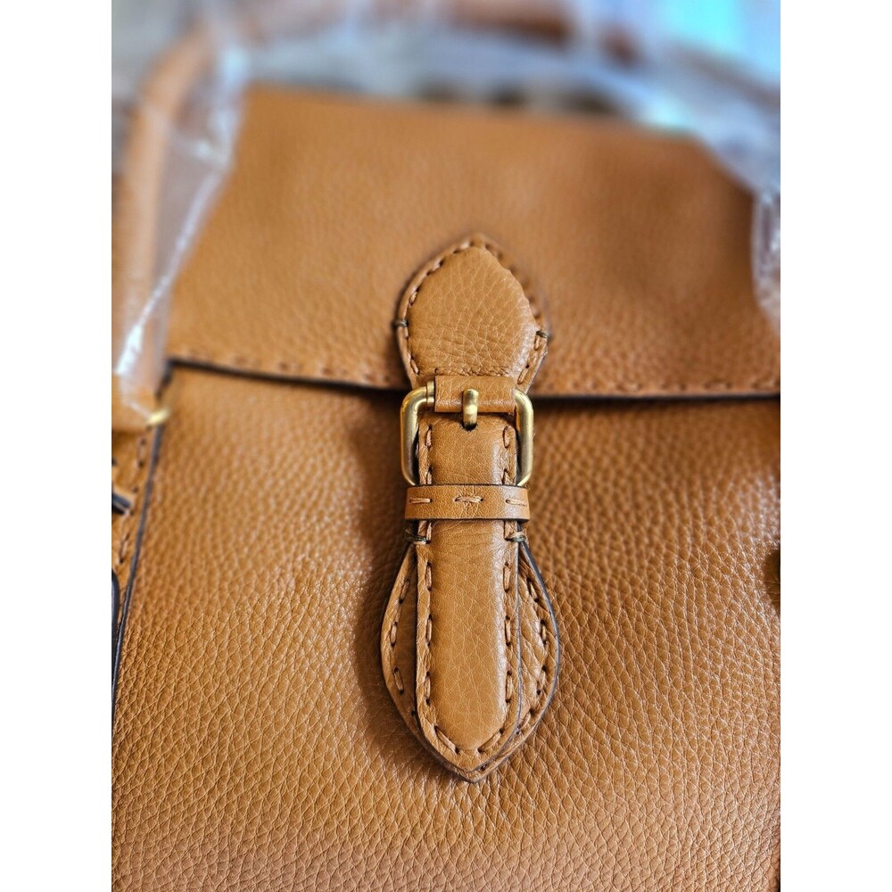 FENDI Large Selleria Linda Bag, orange brown, NEW - Picture 3 of 16